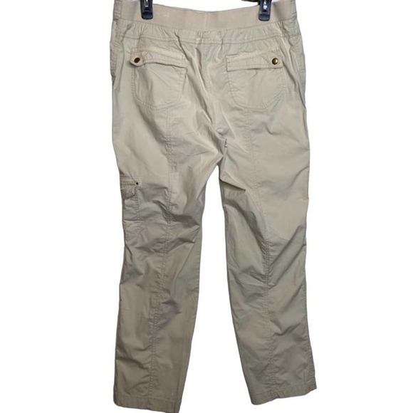 Chico's Cream Midrise Straight Leg Utility Pants Chico's 2 US Medium - Picture 2 of 5